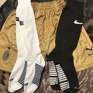 Soccer shorts and socks